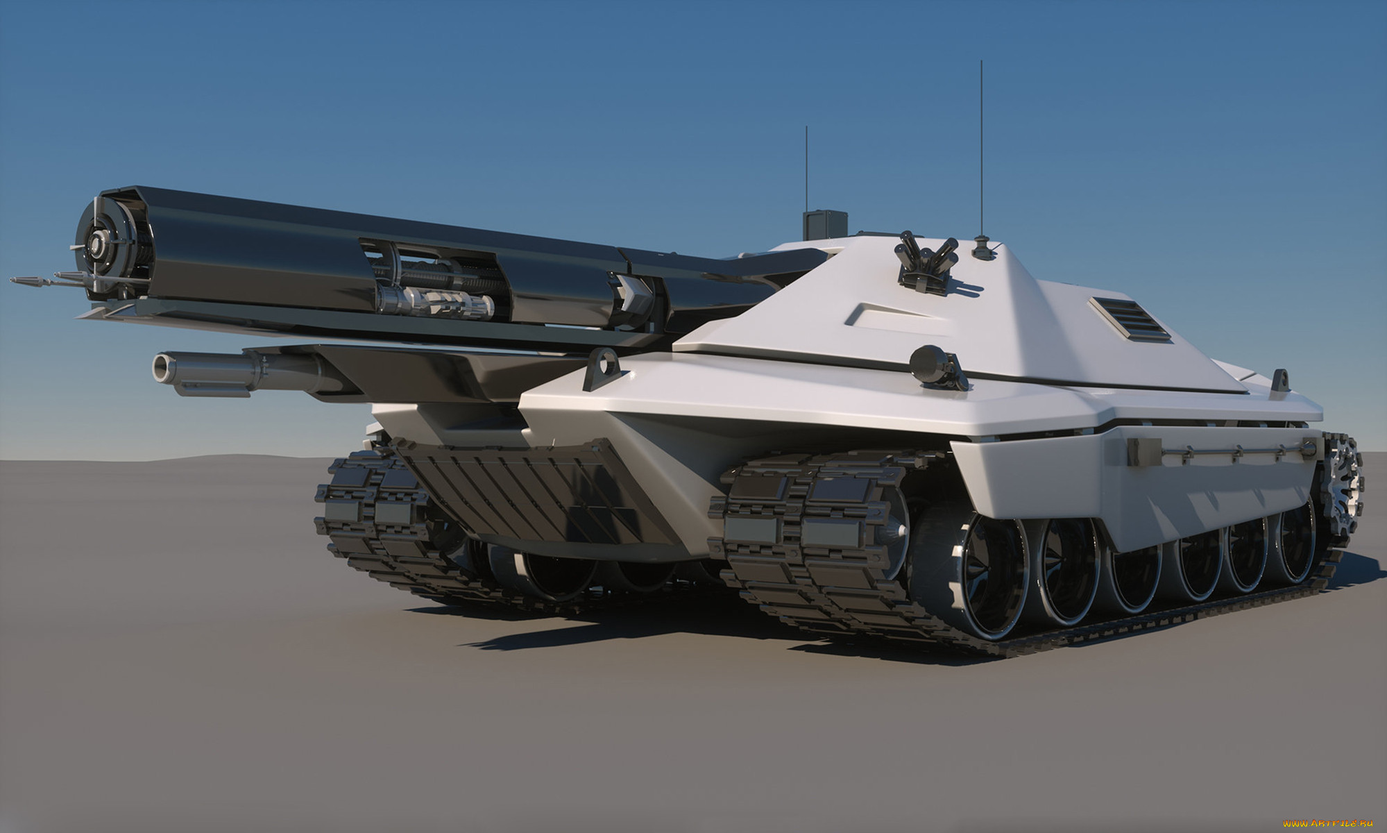 sci-fi future tank concept, , 3d, concept, tank, sci-fi, future
